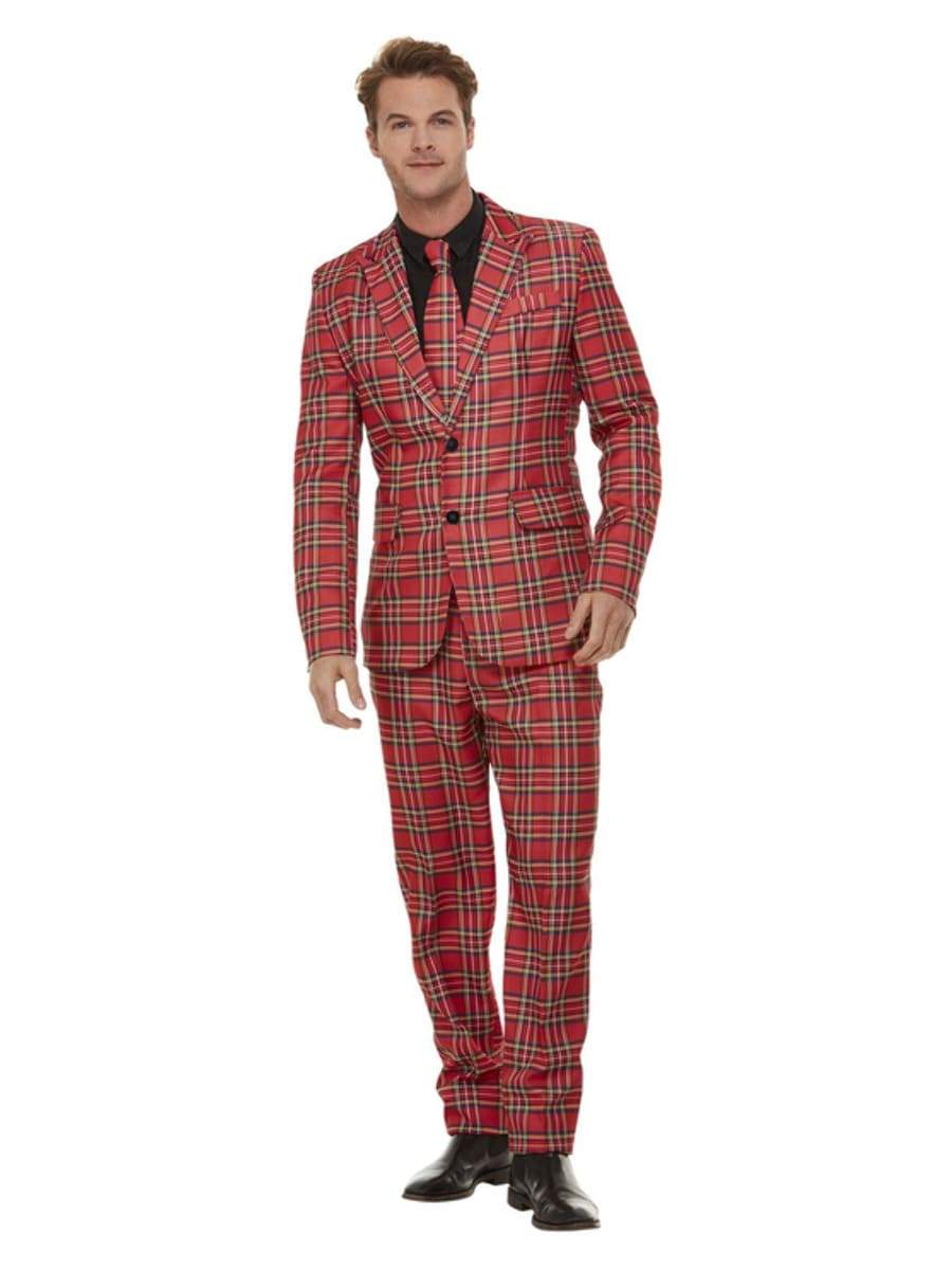 Tartan Suit, Red - L