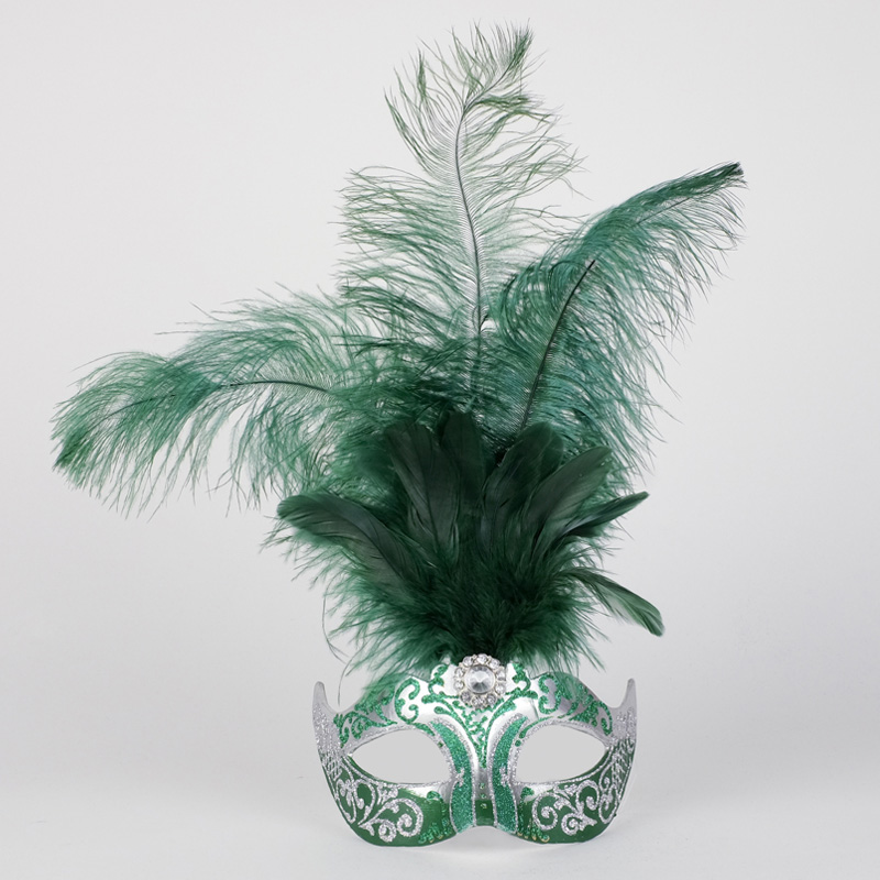 Piume Stella - Silver & Green