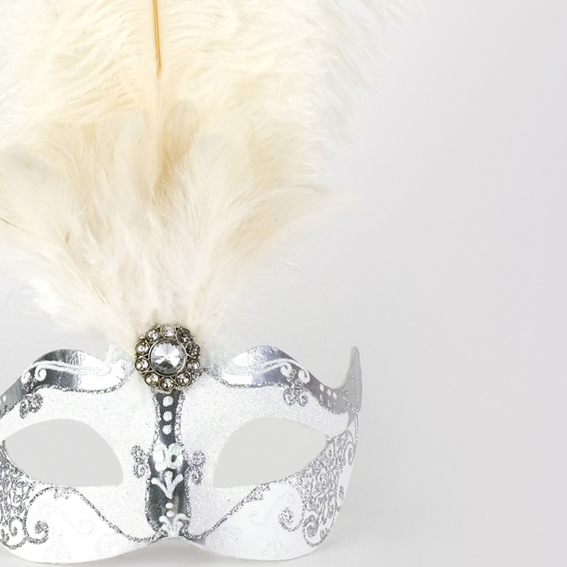 Piume Stella - Silver & White